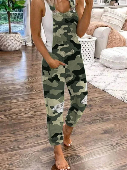 Lugentolo Women Overalls New Sport Jeans Fashion Ripped Denim Female Large Size Mid-rise Straight-leg Trousers Do Old 5XL