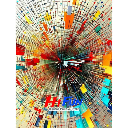 Diamond Painting Full Drill Western Abstraction Art Wassily Kandinsky Poster Rhinestones Mosaic Embroidery  Living Room Decor