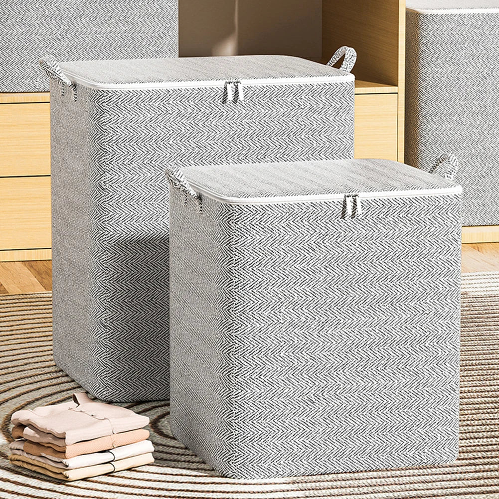 Stereoscopic Storage Boxes Household Storage Boxes Organizing Boxes Fabric Foldable Large Capacity Dust-proof Closet Storage