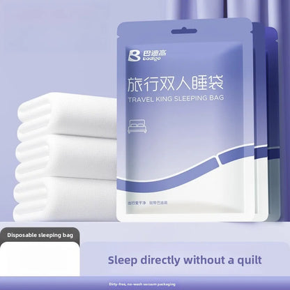 Travel disposable sleeping bag adult single and double Portable dirt proof bed sheet duvet cover pillowcase hotel all-in-one