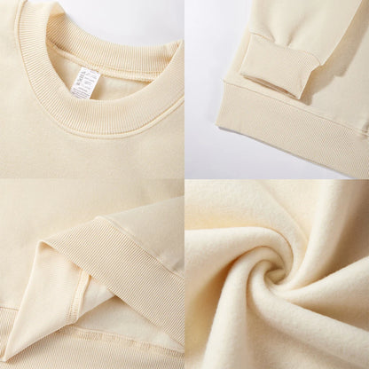 Merry Christmas Colorful Letter Prints Sweatshirts Womens Loose Casual Hoodies Fleece Warm Crewneck Pullover Winter Soft Clothes