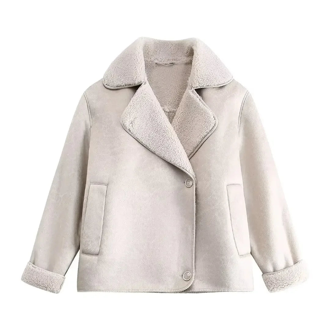 Jackets Women Coats Turn Down Collar Warm Thick Coat Maxi Casual Jacket Elegant Y2k Tops Parka Autumn Spring Streetwear