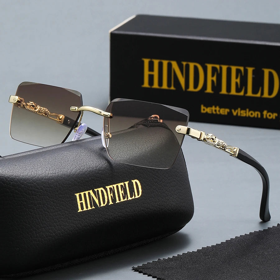 A set of frameless sunglasses, exquisite and fashionable, suitable for daily wear, travel, and boutique gifts;