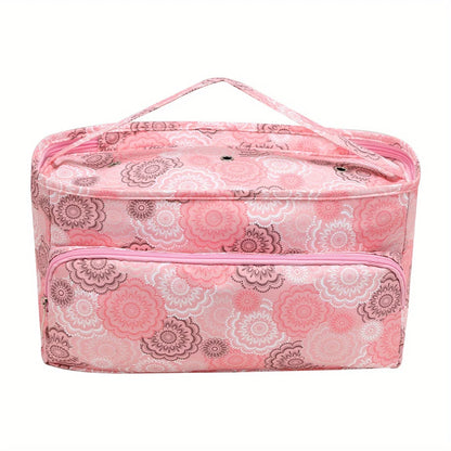 QZLKNIT Hot Sale Yarn Storage Bag with Dandel Waterproof Sewing Accessories Storage Bags Square Knitting Tote Bag Christmas Gift