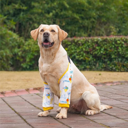 Cartoon Pattern Dog Elbow Sleeves Cotton Soft Dog Elbow Protector Shoulder Support Brace Pet Knee Pads For Puppy Dogs