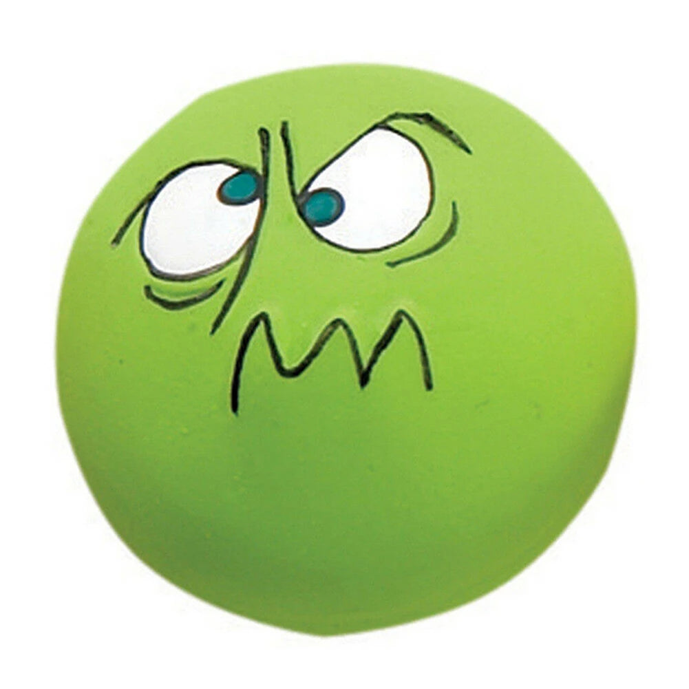 Rubber Dog Puppy Pet Play Squeaky Ball Chewing Toys With Face Fetch Bright Balls Dog Accessories Sounding Toy игрушки для собак
