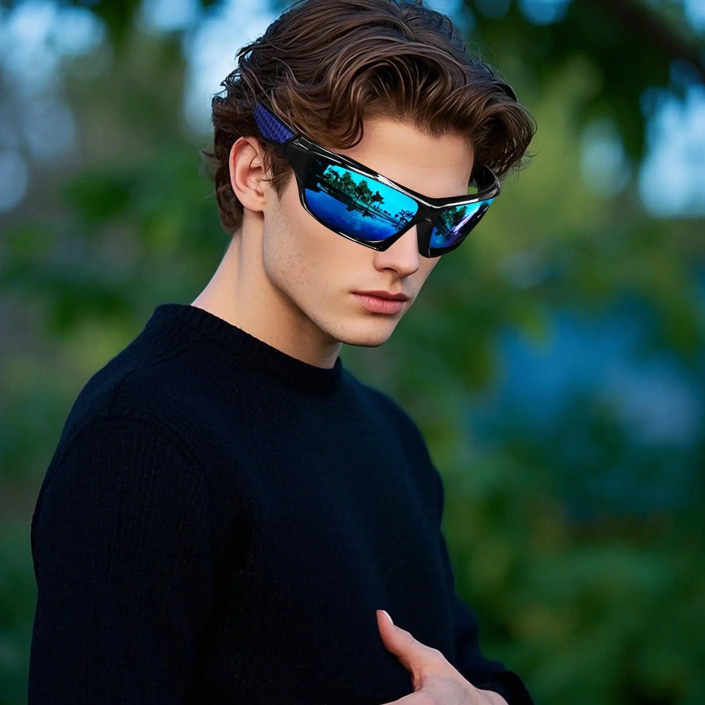 Fishing Sunglasses for Men Comprehensive Protection Sunglasses Polarized Glasses Comfortable Fashion Shades Outdoor Sport
