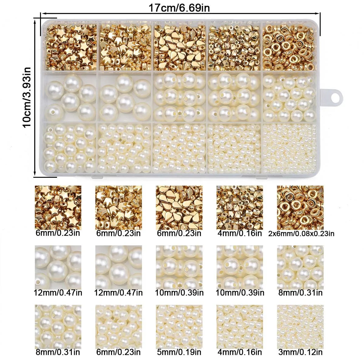 CCB Craft Kits A Variety of Styles Sizes—Handmade DIY Jewelry Making Materials Accessories for Bracelets Necklaces Other Jewelry