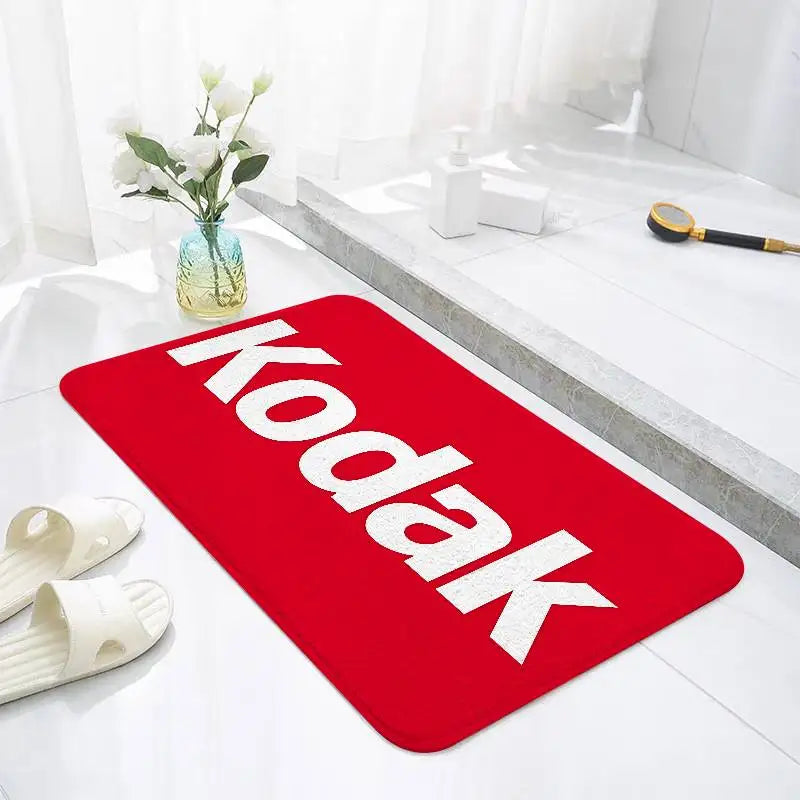 K-Kodak F-Film Camera Floor Mats Home Laundry Rug Carpet For Living Room Decor Lounge Area Anti-slip Foot Mat Entrance Doormat