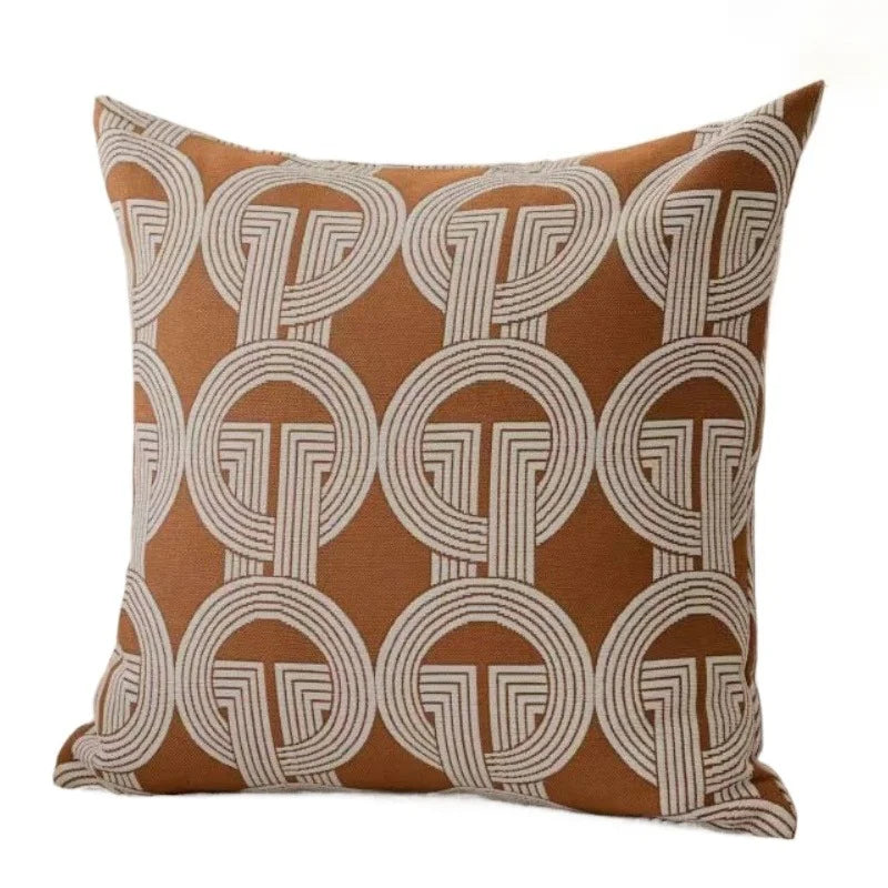 High End Luxury Geometric Jacquard Cushion Cover Modern Premium Pillow Covers Decorative 45x45/50x50cm Home Decor Designer