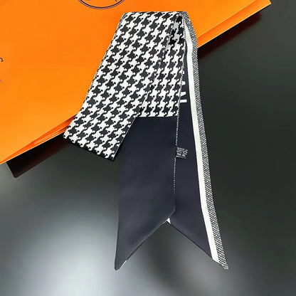 2024 New Luxury Brand Scarf Tarot Women Scarf Bag Hair Skinny Silk Scarves Design Foulard Neckerchief Headband For Ladies