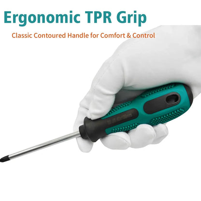 3-piece Phillips screwdriver set (4mm + 5mm + 6mm), for home installation and disassembly, and for vehicle screws.