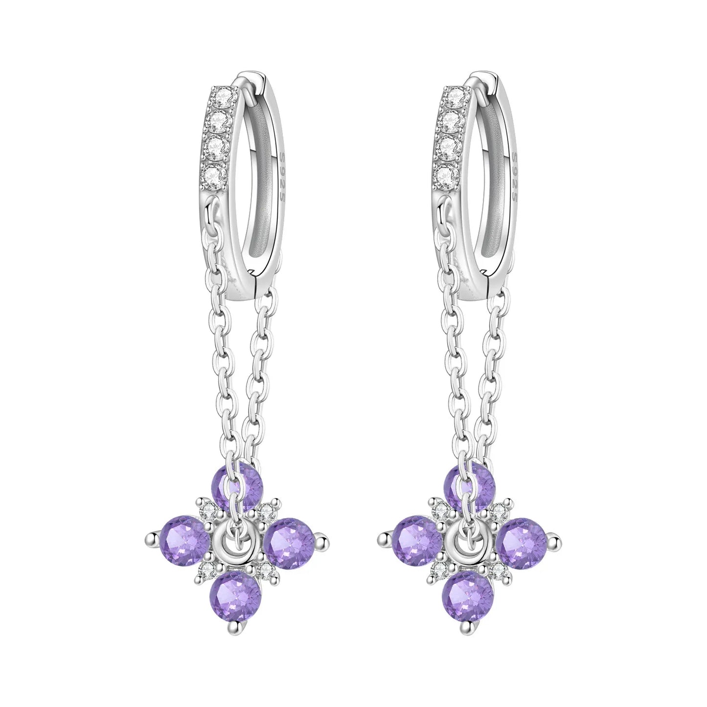 MISEFF S925 Sterling Silver Earrings Multiple Styles Exquisite Flower Earrings Original Fashion Jewelry Birthday Gift For Women