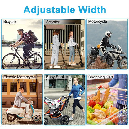 Bike Phone Holder 360° Rotatable Universal Bicycle Motorcycle Phone Holder for Mobile Phone Stand Shockproof Bracket GPS Clip
