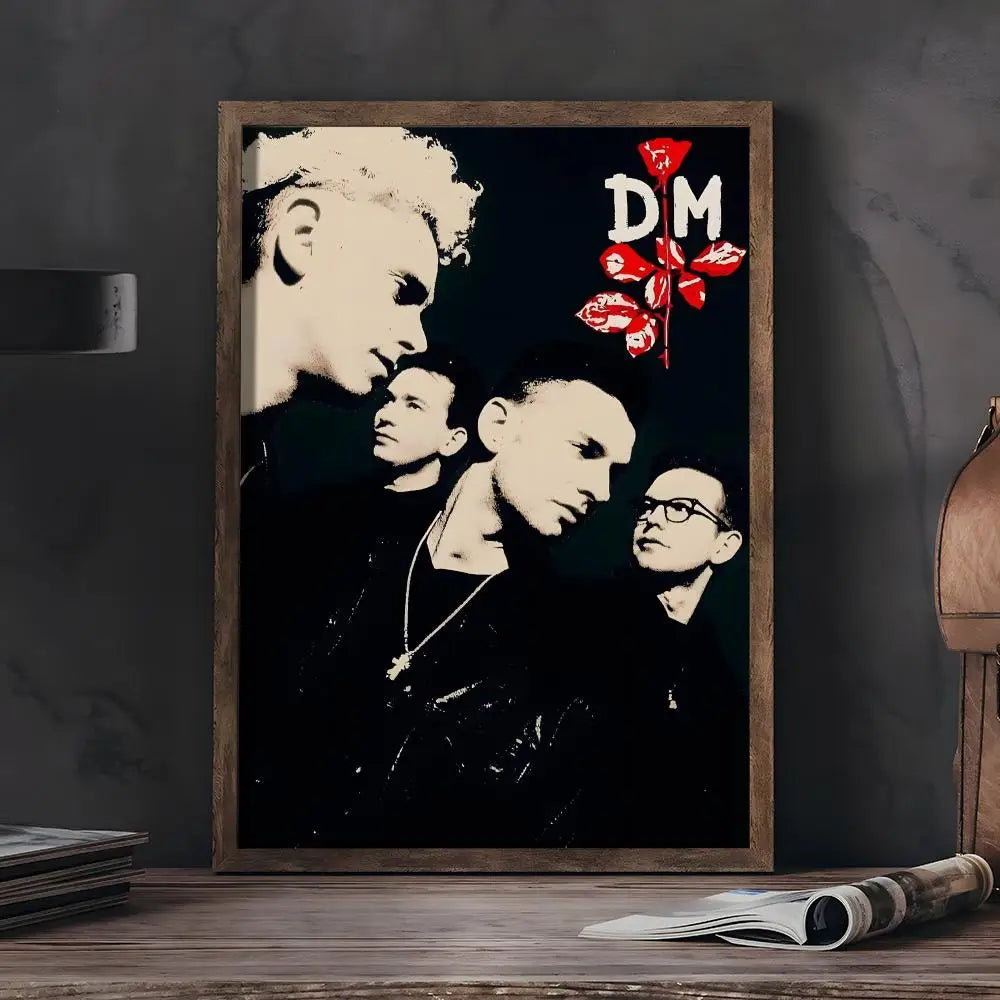 D-Depeche-M-Mode Band Painting Calligraphy Wall Art HD Canvas Oil Painting Posters Prints Home Bedroom Living Room Decor Gift
