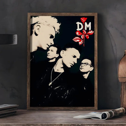 D-Depeche-M-Mode Band Painting Calligraphy Wall Art HD Canvas Oil Painting Posters Prints Home Bedroom Living Room Decor Gift