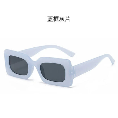 Sunglasses Woman 2025 Fashion Vintage Rectangle Frame Purple Pink Square Sun Glasses Man Lady Eyewear UV400 очки солнцезащитные