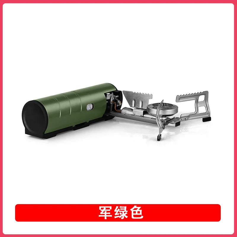 Outdoor Accessories: Folding Gas Stove Lightweight Portable Stove with One-Second Expansion for Camping Hot Pot Tea Stove