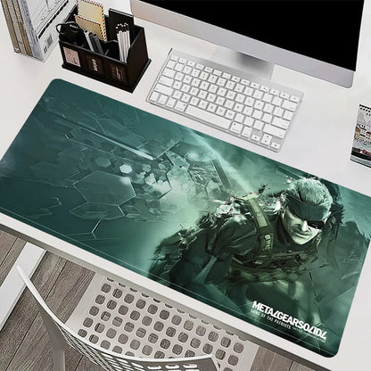 Mouse Pad Office PC HD Anime Gamer Cabinet Keyboard Pad Mousepad Metal Gear Solid Laptop Gaming Accessories Desk Mat XXL Carpet