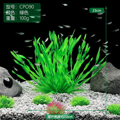 Plastic Aquarium Plants Fish Tank Decorations Artificial Seaweed Water Grass Underwater Plants for Aquarium Ornament