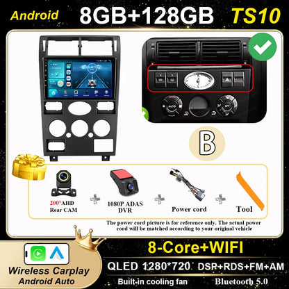 Android 16 GPS Navigation  For Ford Mondeo 2004 -2007 Auto Multimidia Video Player Carplay Head Unit Radio Stereo Car Dvd WIFI