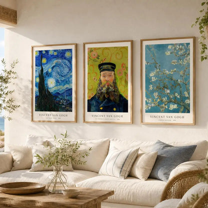 CLASSIC Paintings Van Gogh Poster Versatile HD Waterproof Wall Art Self-Adhesive Decor for Any Space Ideal Gift