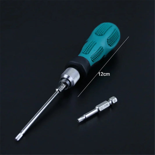 Screwdriver Handle with Rapid Shedding Non-slip Firm for Electrician Screwdriver Bit Replacement Handle Suitable Comfortable