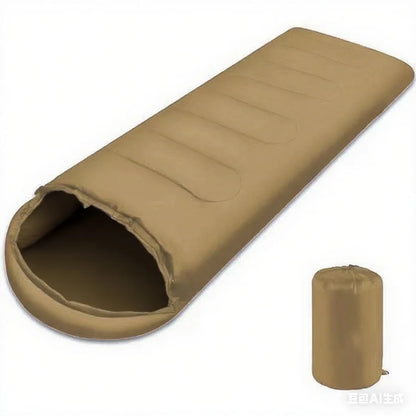Portable Camping Sleeping Bag Ultralight 0.75kg Envelope Waterproof 170T Polyester Hollow Cotton Warm Outdoor Hiking Backpacking