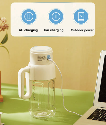 1000ml Electric Juicer Multifunctional Wireless Juicer Cup Blender Portable Drinking Cup Milkshake Blender Juicer Home 1500mAh