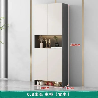 Living Room Shoe Cabinet Solid Wood Home Entrance Cabinet Display Household Door Locker Sideboards Szafki Do Salonu Furniture