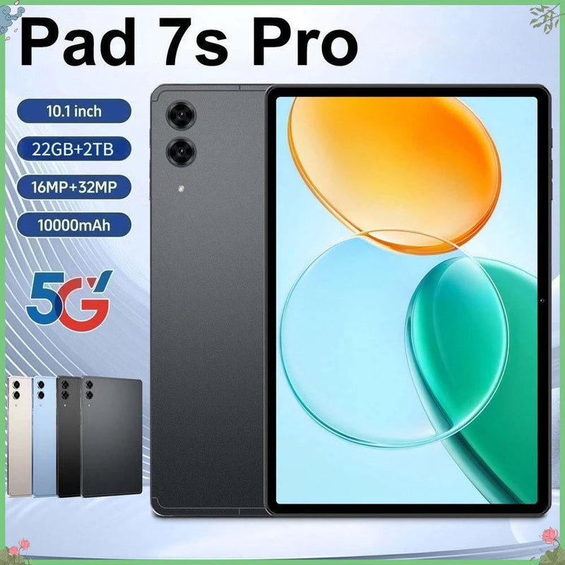 High-end Pad 7S pro Children Tab Global Version 10.Inch Android 15 22GB+2TB Tablet 5G Dual SIM Original Kids Gift Tablet PC+Box