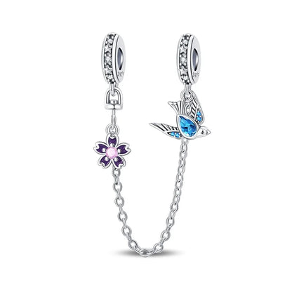 Colorful 925 Sterling Silver Mushroom Rabbit Beads & Toucan Dangle Charm Fits Bracelet Boutique Beautiful Pendant Gifts