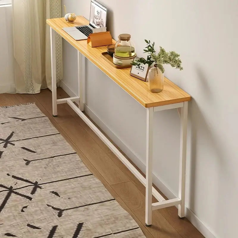 Multi-functional Living Room Long Partition Rack Bed Tail Storage Table Rear Sofa Gap Narrow Side Table Space-Saving Furniture