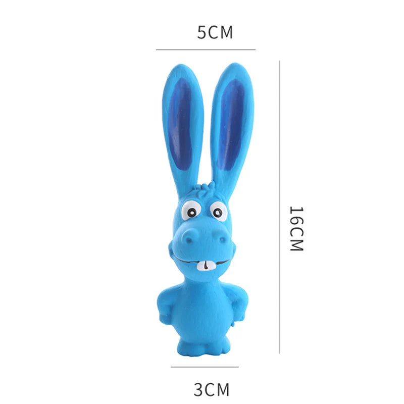 Pet Supplies Latex Pet Toys Collection Grinding Teeth Cleaning Bite Interactive Dog Toys Naughty Rabbit Dog Latex Chew To