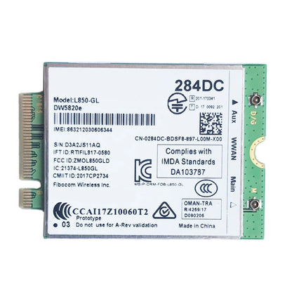 DW5820E L850-GL LTE 4G Card Module 0284DC 284DC for Dell Laptop 3500 5400