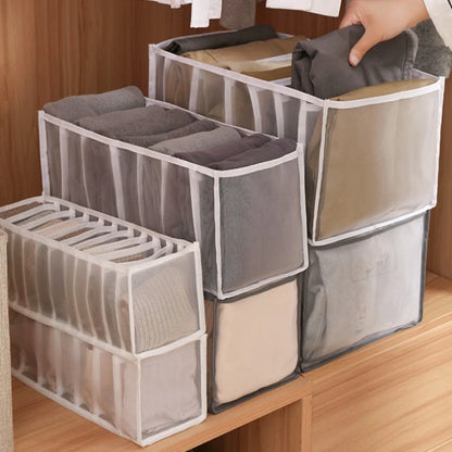 Clothing Storage Organizer Box Cabinets Drawer Jeans Organizer Underwear Pants T-Shirt Socks Storage Box Save Wardrobe Space