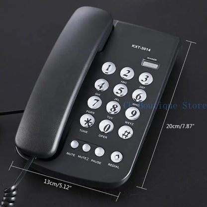 652F Landline Phones Fixed Telephone for Office Home Bathroom Emegency Telephone