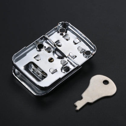 1set Suitcase Toggle Catch Hasp with Keys Safety Metal Square Locker 48*31mm Spring Latch Briefcase Luggage Air Flight Case