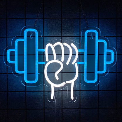 Fitness Neon Sign For Wall Decor,Led Neon Light For Gym Wall Art, Man Cave，Birthday, Bedroom, Gym Club, Shop Decor,USB Power