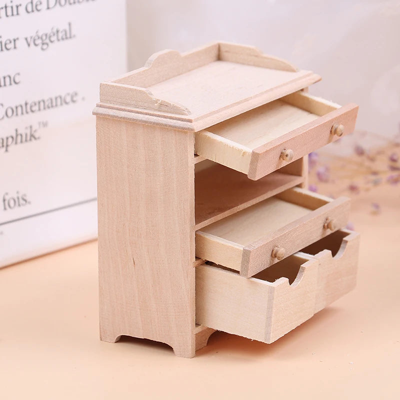 1:12 Dollhouse Miniature Cabinet Set - Living Room Furniture Accessories