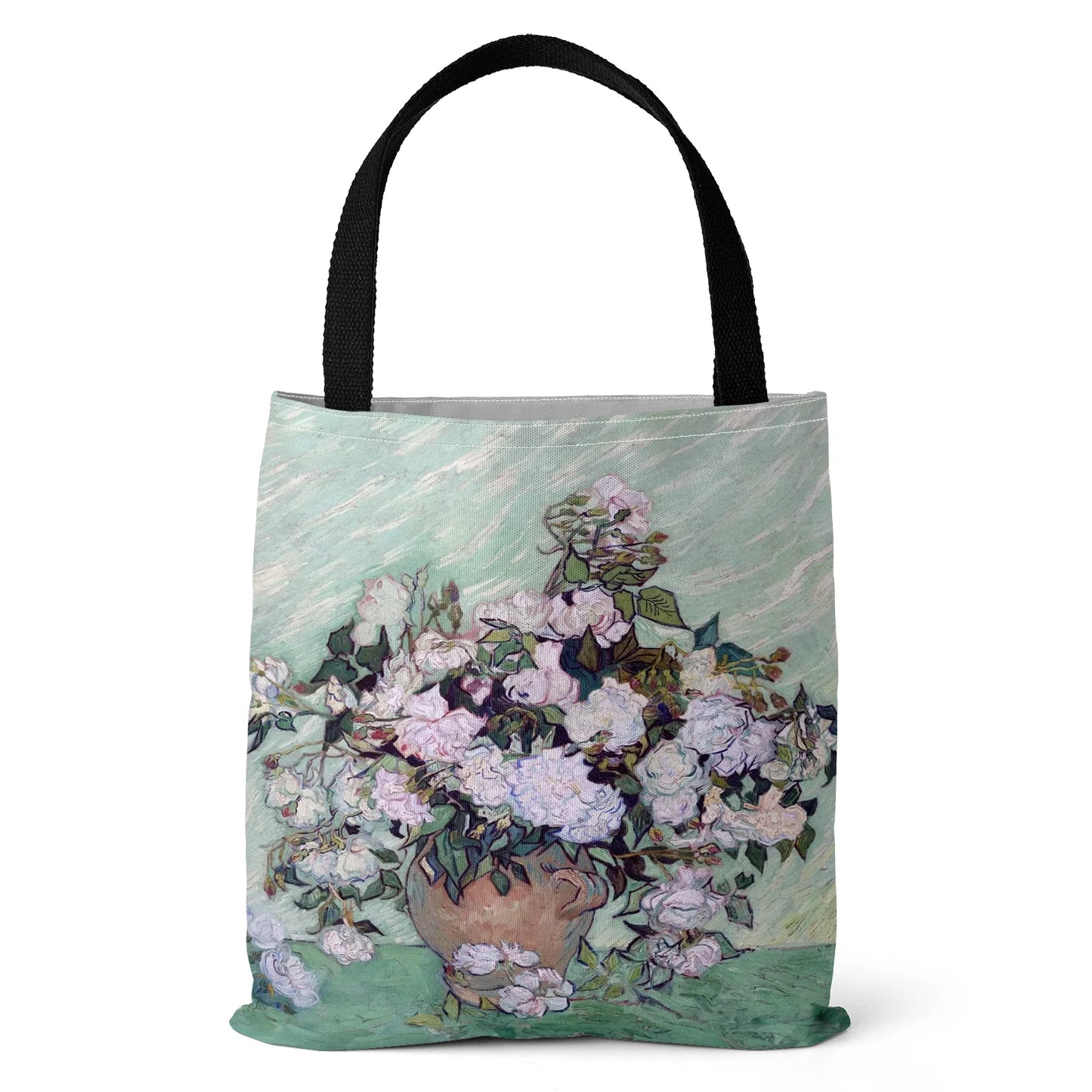 [Canvas Bag] Oil Painting Printed Canvas Bag Women's Lightweight Tote Bag Daily Handbag Multi-functional Shopping Bag