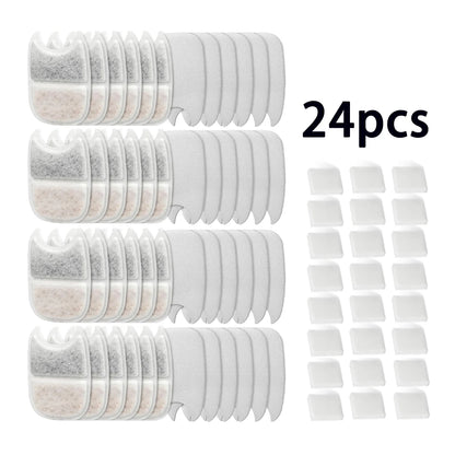 Replacement Filters Cat Water Fountain Filters Element for Cat Water Fountain Activated Carbon Sponges Filters