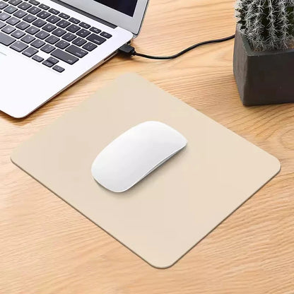Small PU Mouse Pad NonSlip Professional Gaming Desktop Mouse Pad Waterproof Anti-Scratch Easy To Clean Mat For PC Laptop Desktop
