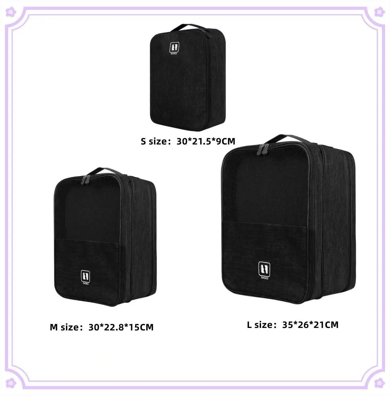 3 Layers Shoes Bag Travel Storage Box Organizer Handbags For Men Ladies Luggage Suitcases Duffle Tote Bag Travel Accessories