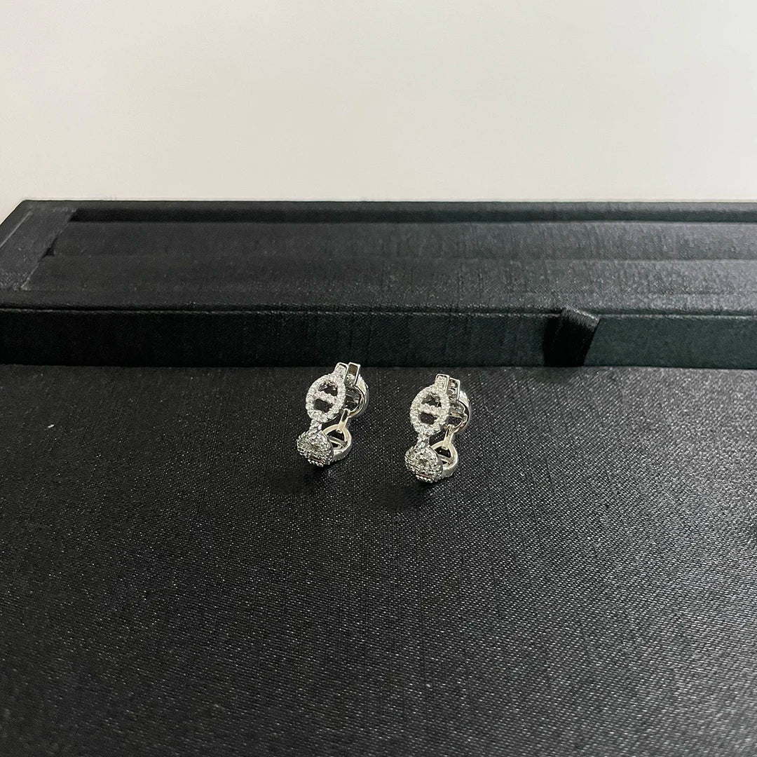 Fine Jewelry 925 Sterling Silver Jewelry Women's Engagement Earrings. Exquisite Wedding Jewelry Accessories Holiday Gifts