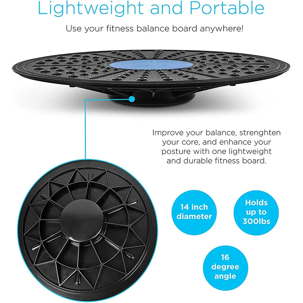 Balance Board Toy 360 Degree Rotation Disc Round Waist Twisting Exerciser Fitness Equipment Waist Twisting Disc fitness Toy