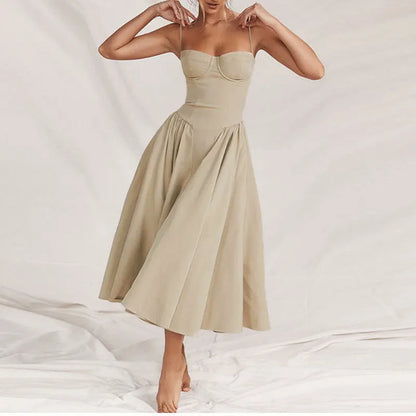 2025 Spring Summer Robe Femme Sexy Trendy Spaghetti Strap Slim Elegantes Style Suspender Party Dress Vestidos Streetwear Dresses