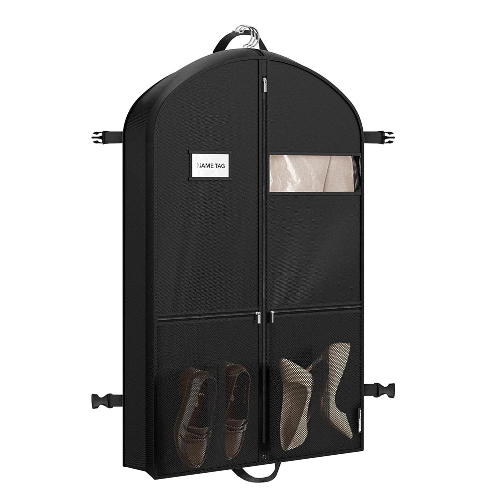 Garment Bags for Travel Clothes Dust Cover Hanging Garment Bags for Men Double Sides Zipper Large Pockets Storage Bag Closet Clo