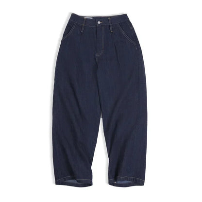 Maden Women's Vintage Denim Jeans Spring and Fall High Waist Loose Straight Pants Female Cotton Baggy Jeans Streetwear Trousers