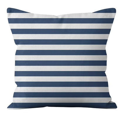 Modern Fashion Nordic Sofa Simple Cushion Cover Living Room Decoration Pillow Cover Navy Blue Geometric Pillow Cover